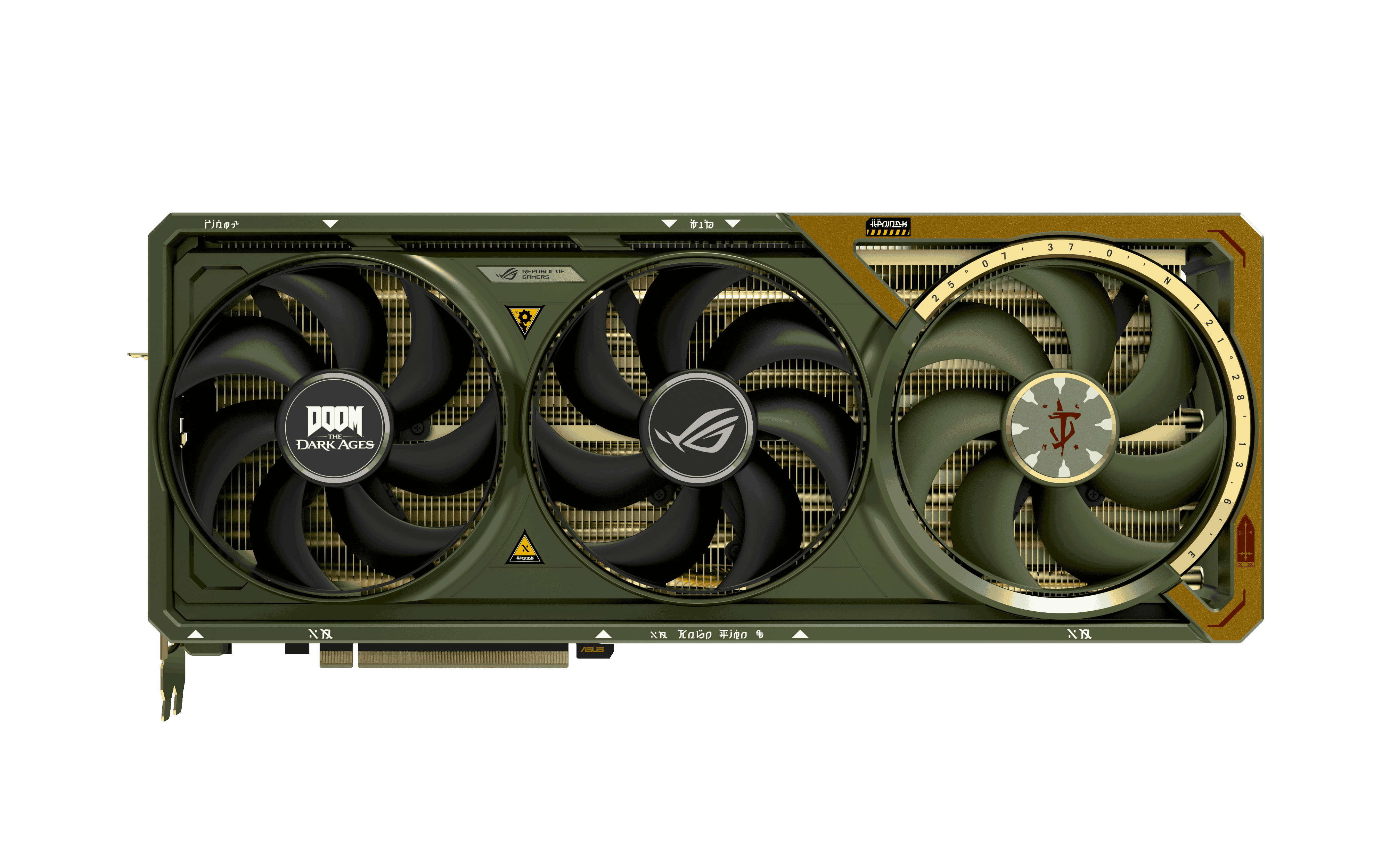ROG Astral GeForce RTX 5080 DOOM Edition Graphics Card Front