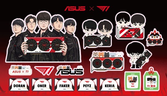 ASUS T1 Magnet & Stickers (2)