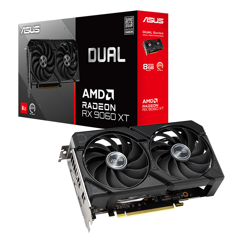 ASUS Dual Radeon RX 9060 XT 8GB GDDR6