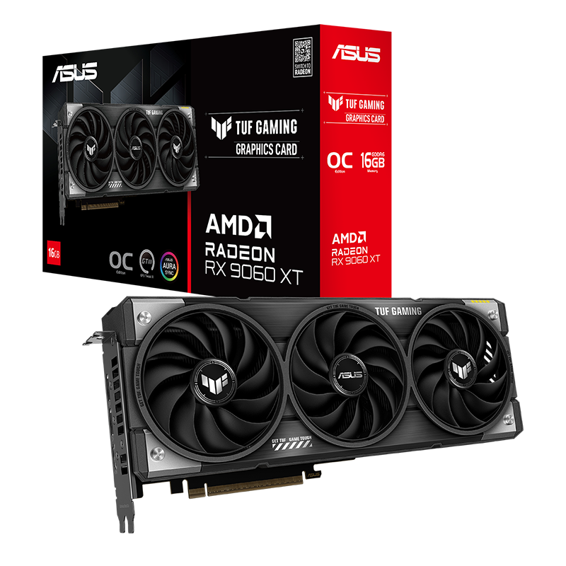 ASUS TUF Gaming Radeon RX 9060 XT 16GB GDDR6 OC Edition