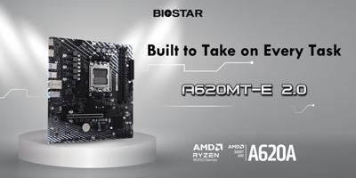 In The News: BIOSTAR Introduces the&nbsp;A620MT-E 2.0 AM5 Motherboard