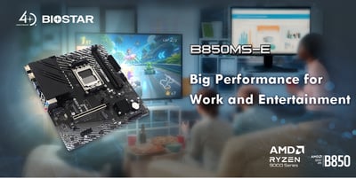 In The News: BIOSTAR Releases New B850MS-E AM5 Motherboard