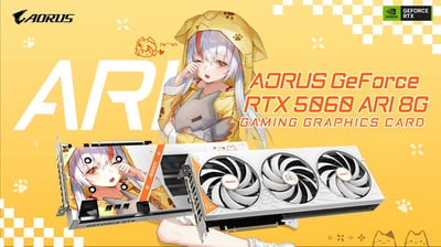 In The News:&nbsp;Gigabyte Announces the AORUS GeForce RTX 5060 ARI 8G Graphics Card