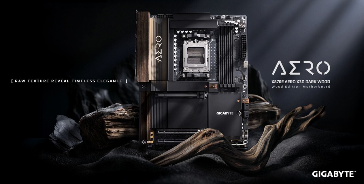 Gigabyte X870E AERO X3D DARK WOOD