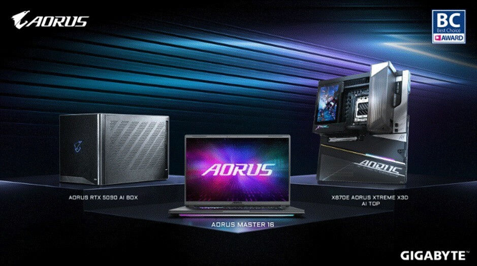 Gigabyte Computex 2026 Best Choice Awards