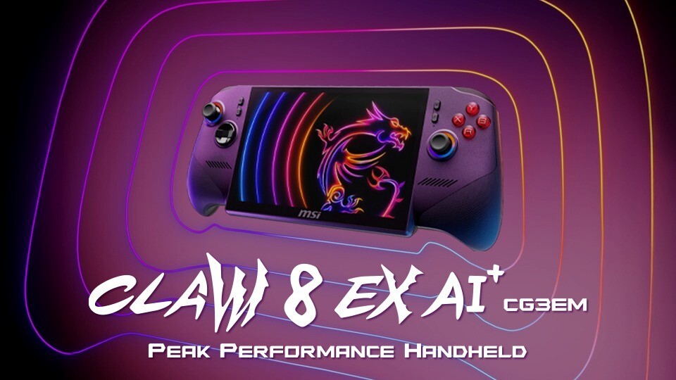 MSI Claw 8 EX AI+