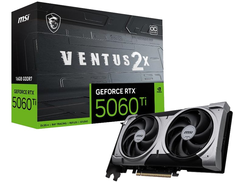 MSI GeForce RTX 5060 Ti 16G VENTUS 2X OC PLUS
