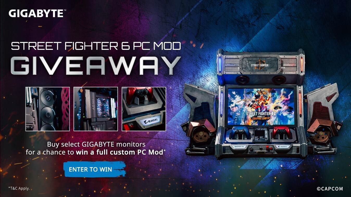 Gigabyte Street Fighter Giveaway Banner