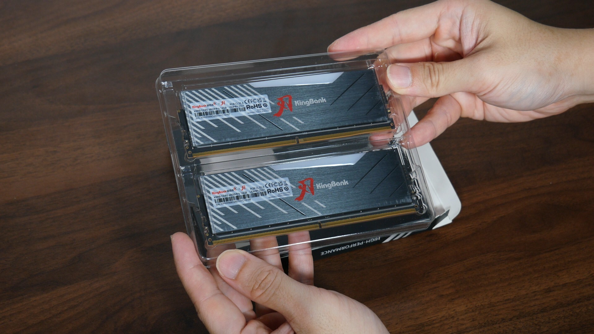 KingBank DDR5 Dark SoarBlade RGB Packaging (Contents)