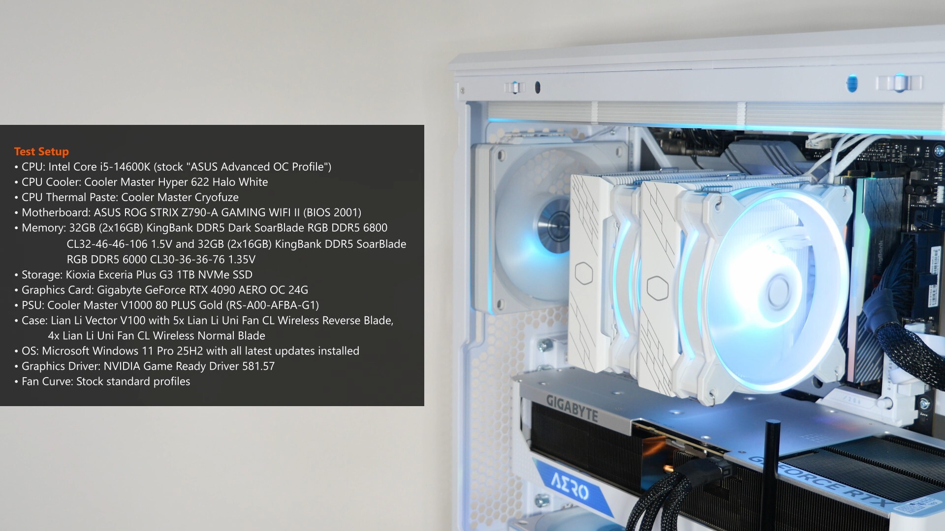 KingBank DDR5 Dark SoarBlade RGB Test Bench Specifications