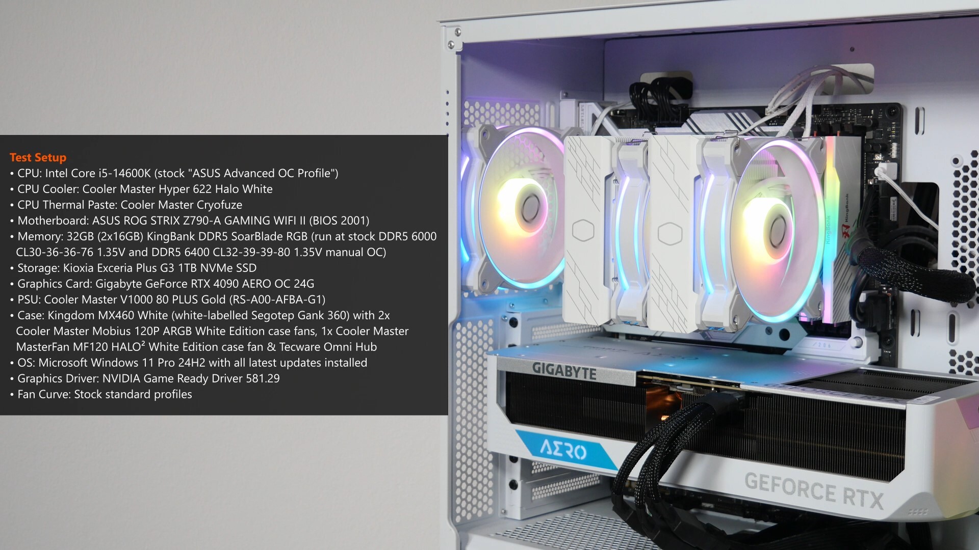 Test Bench Specifications