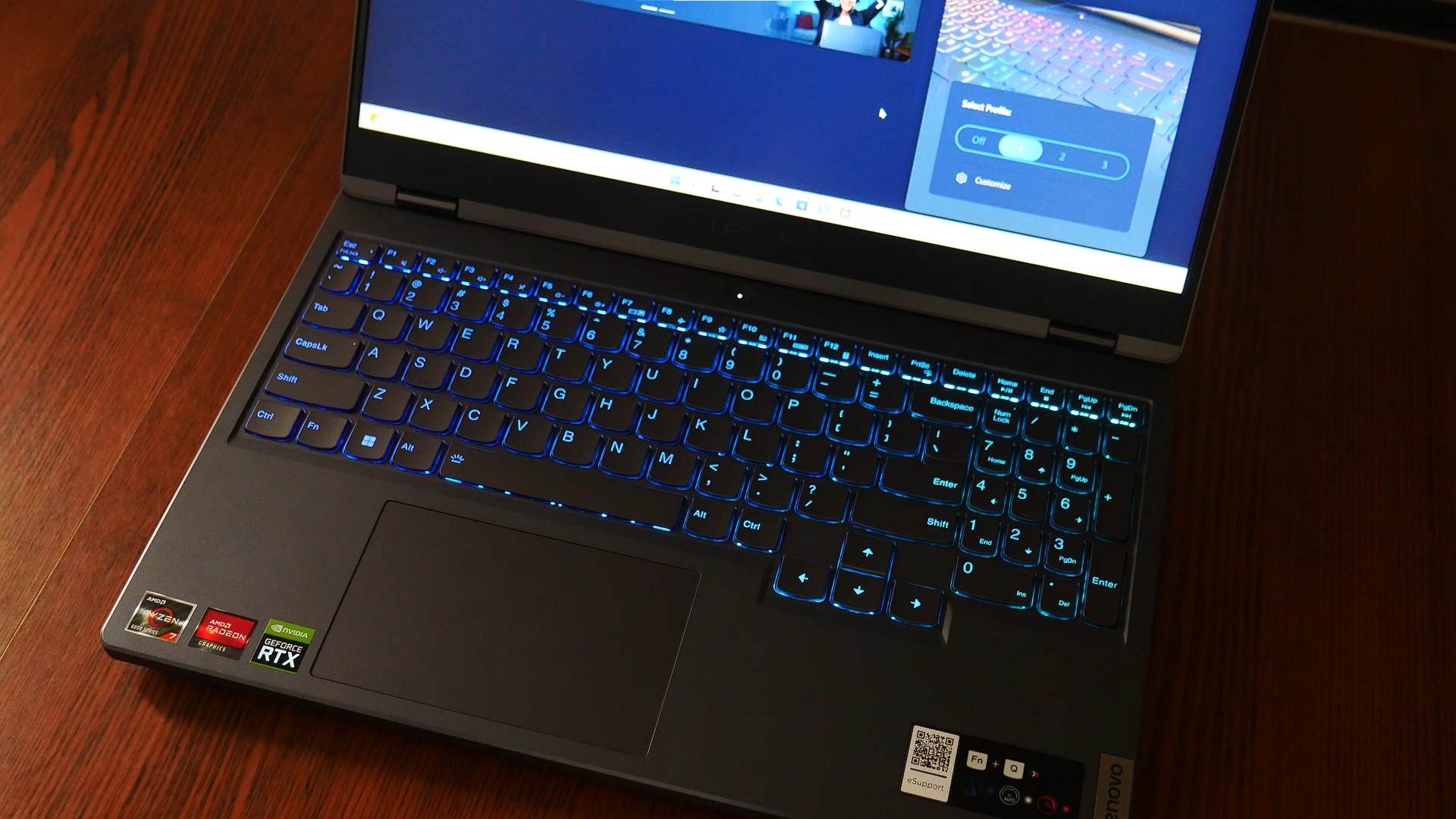 2022 Lenovo Legion 5 Gen 7 Gaming Laptop Keyboard