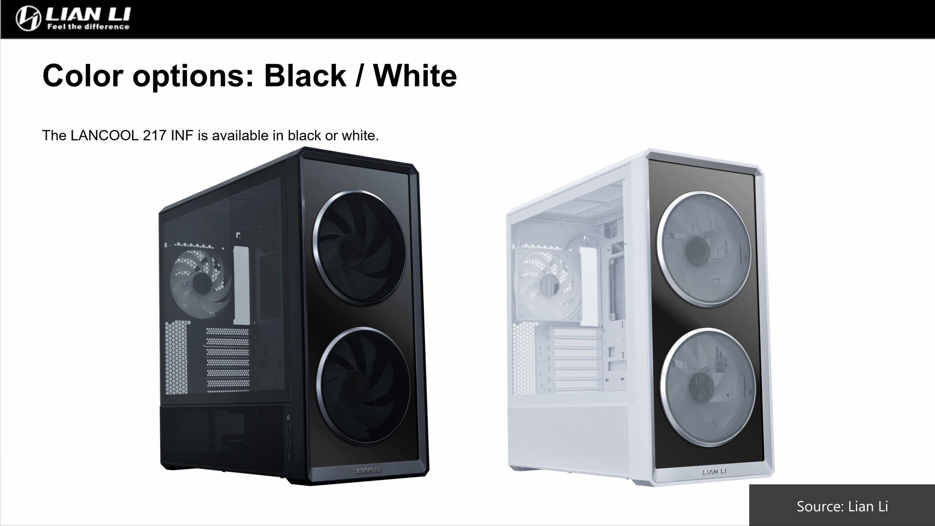 Lian Li LANCOOL 217 INF Colours