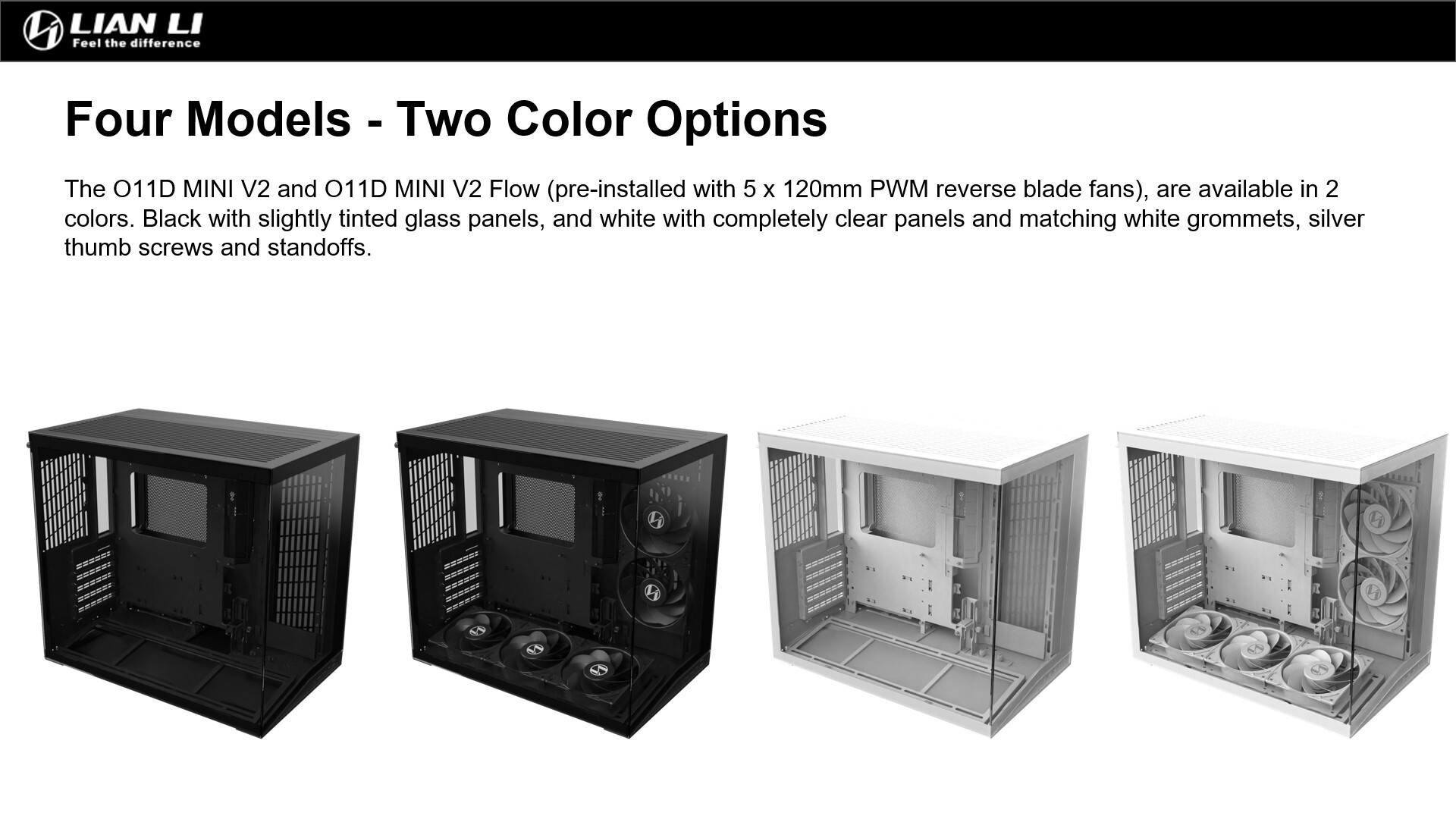 Lian Li O11D Mini V2 Colours