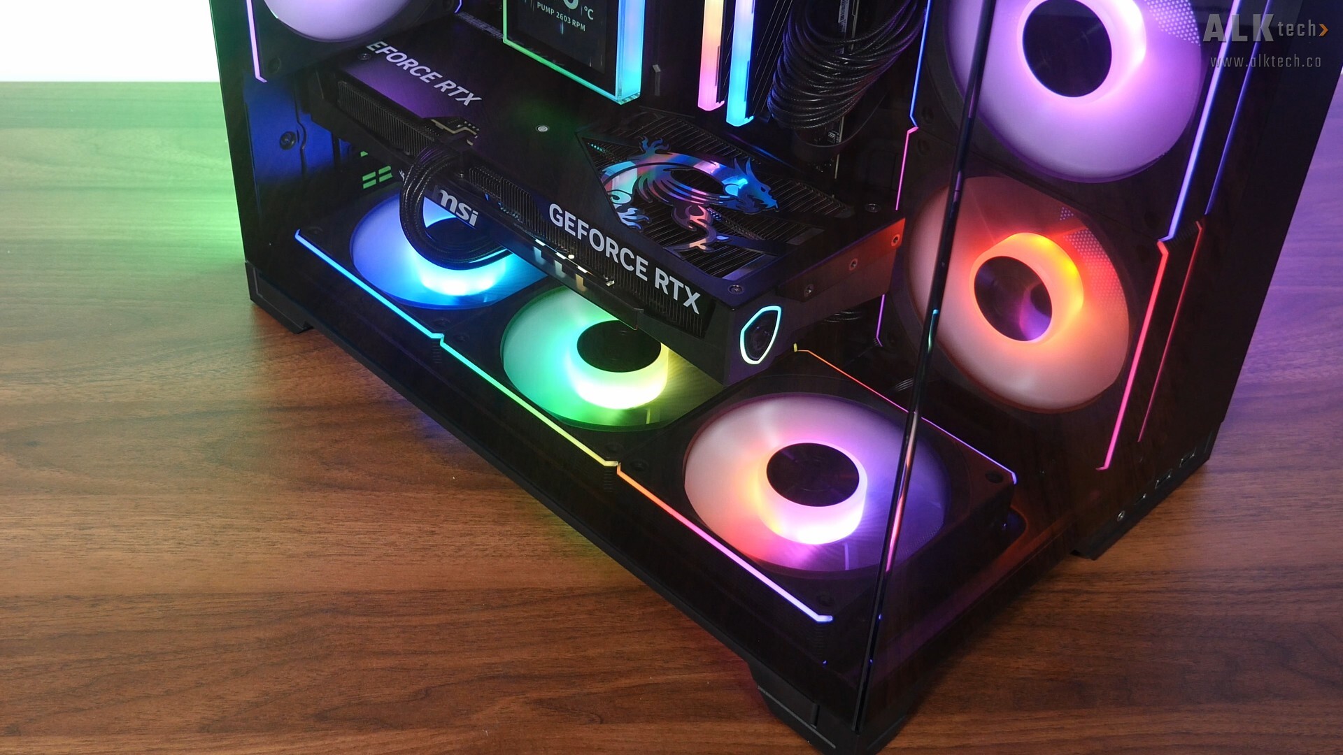 Lian Li O11 VISION-M Completed Build Aesthetics (Bottom Intake)