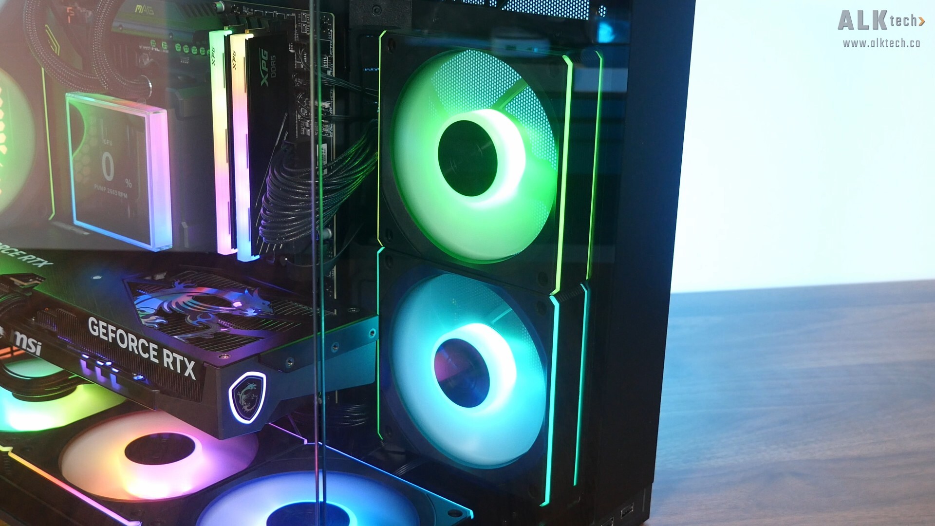 Lian Li O11 VISION-M Completed Build Aesthetics (Side Intake)
