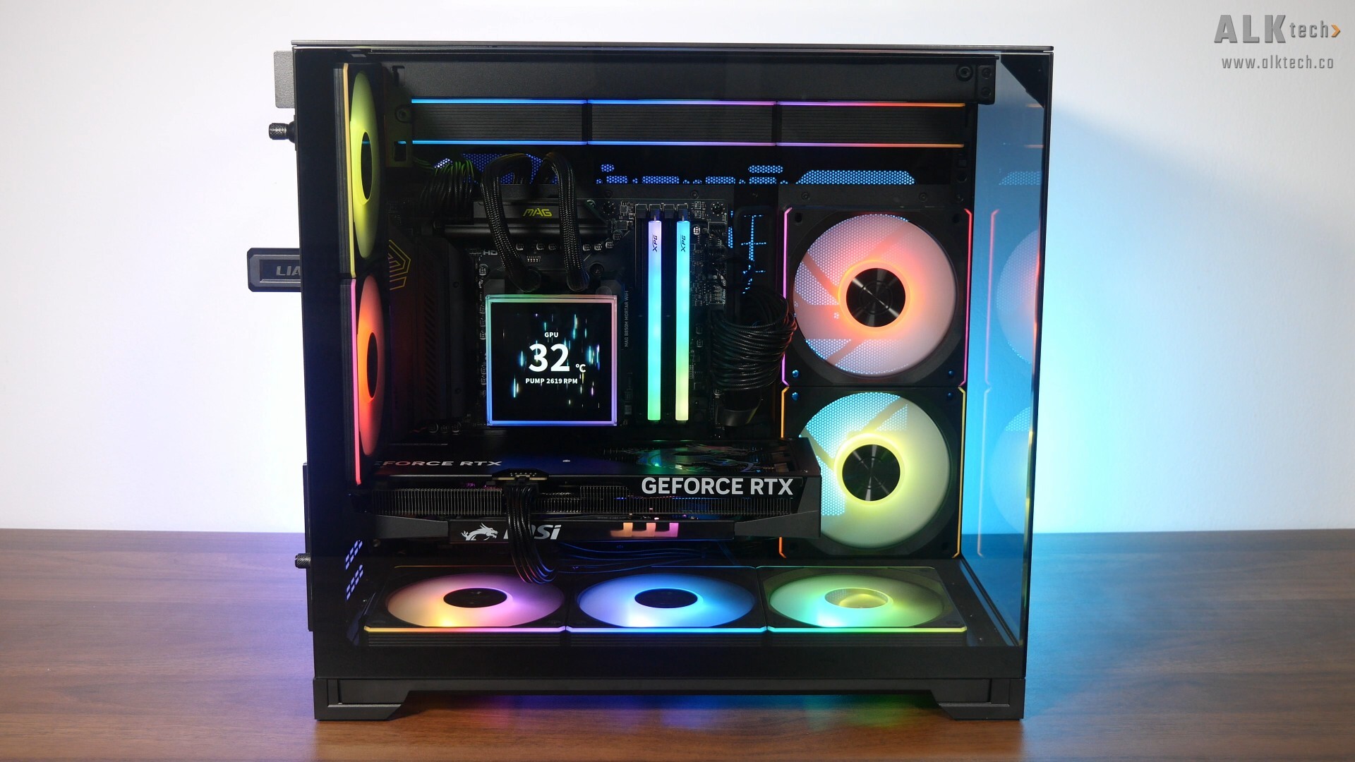 Lian Li O11 VISION-M Completed Build Aesthetics (Side)