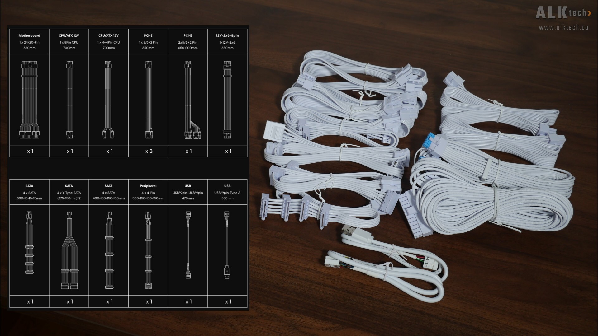 Lian Li RS1000G Modular Cables