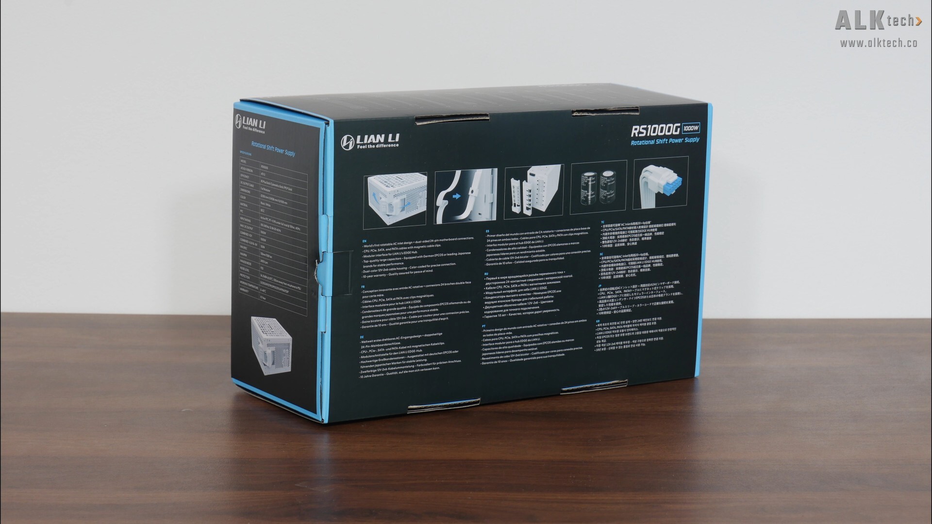 Lian Li RS1000G Packaging (Rear)