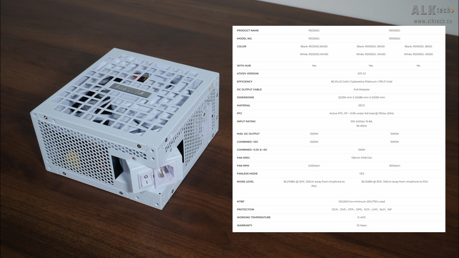 Lian Li RS1000G Specifications