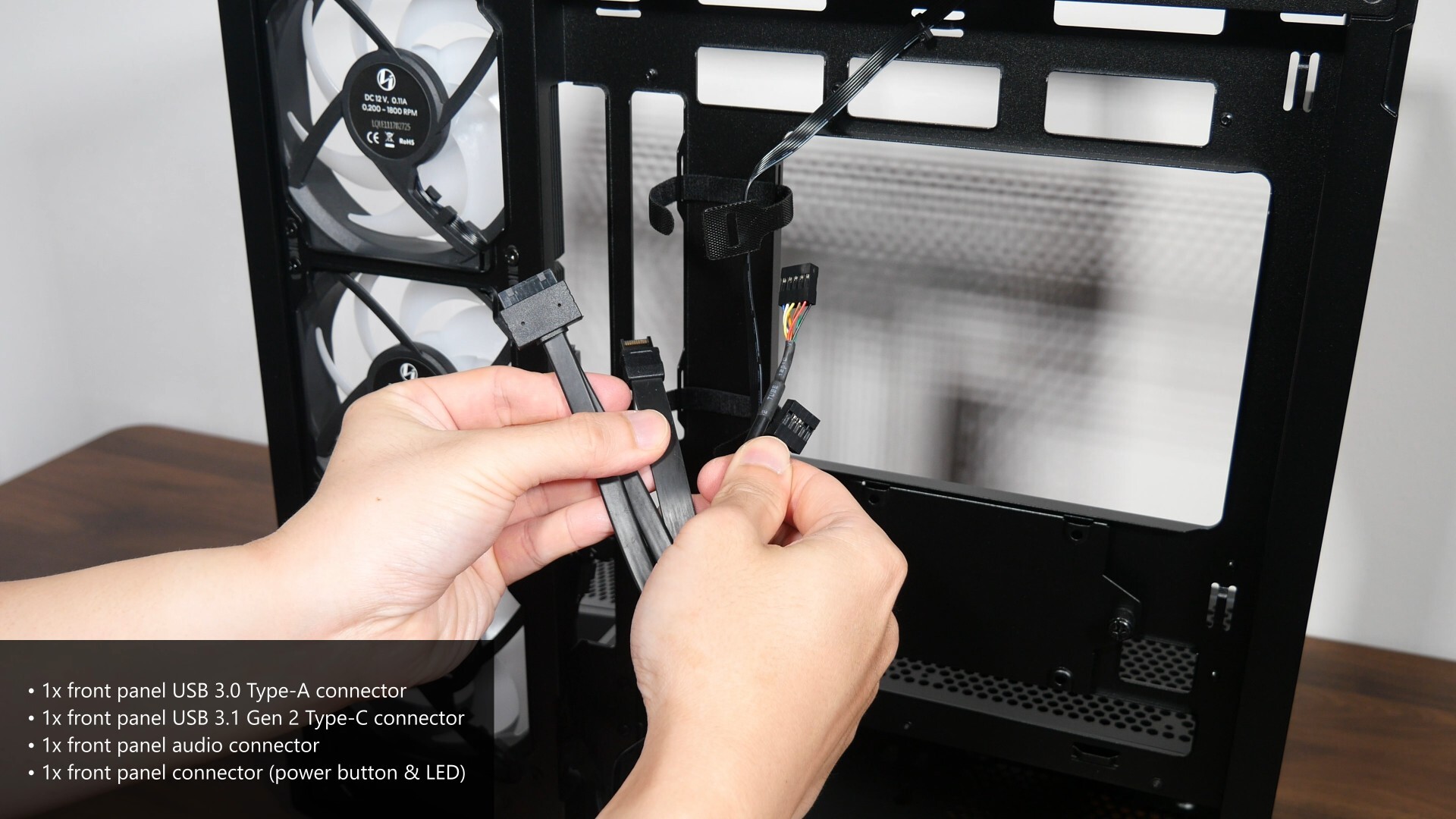 Lian Li Vector V100 Mini Front Panel Connectors