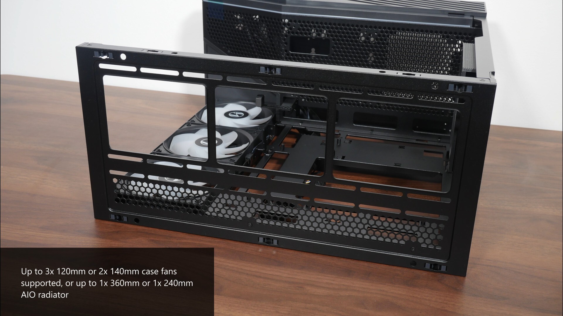 Lian Li Vector V100 Mini Top Panel Cooling Support