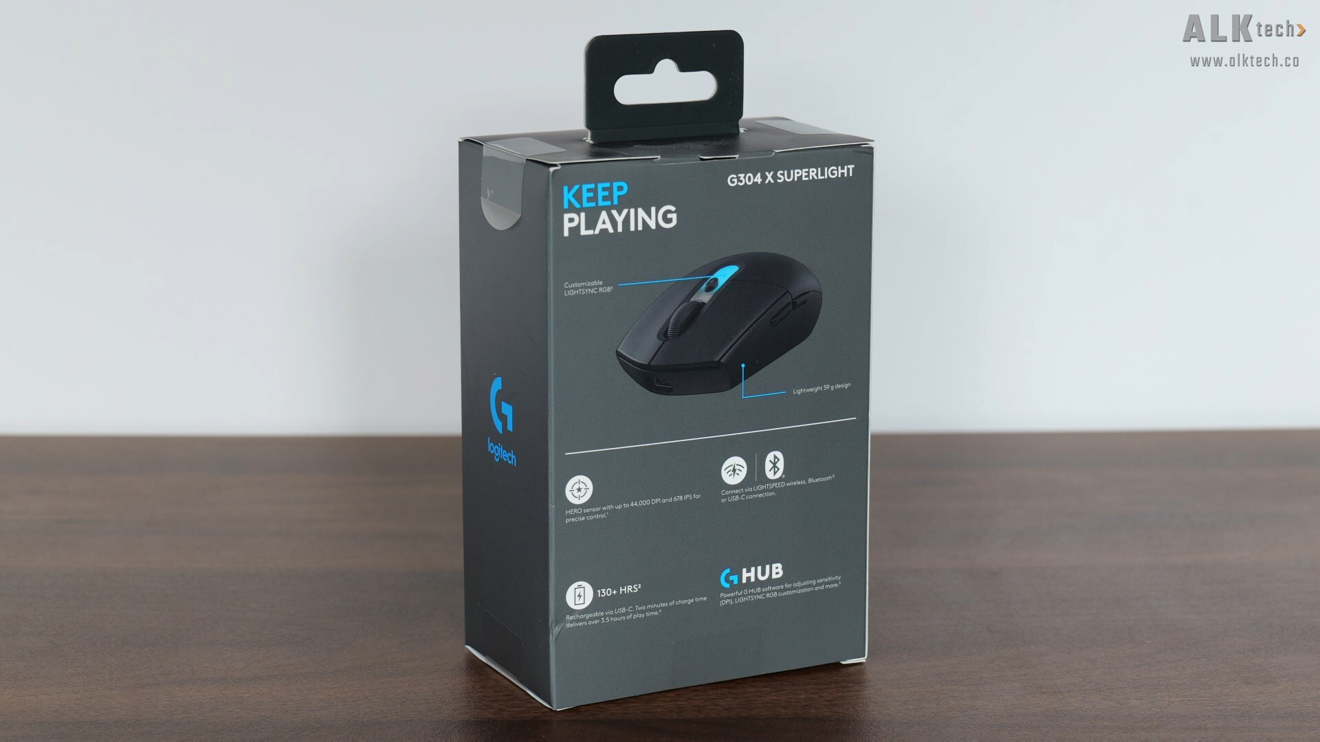 Logitech G304 X SUPERLIGHT Packaging (Rear)