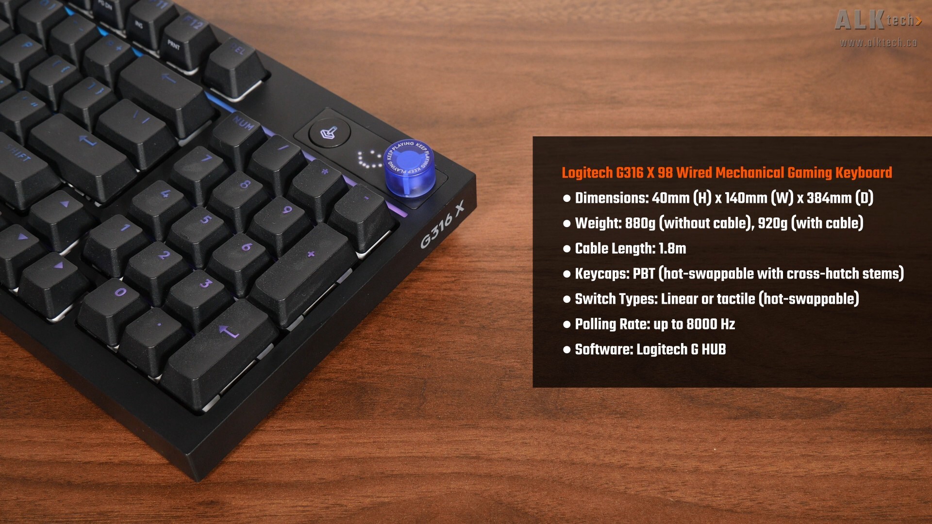 Logitech G316 X 98 Specifications