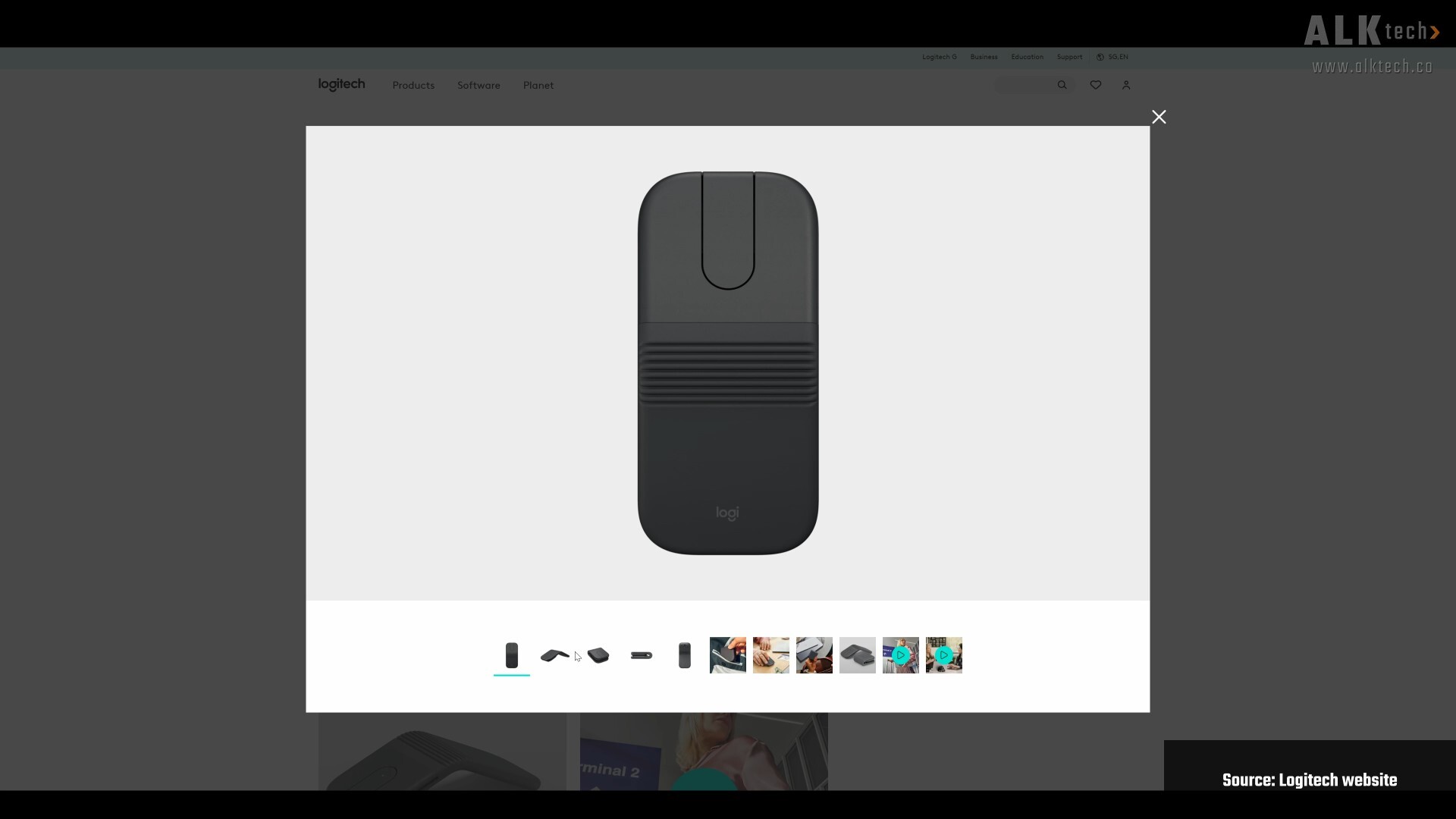 Logitech Mobi Fold Graphite Colourway