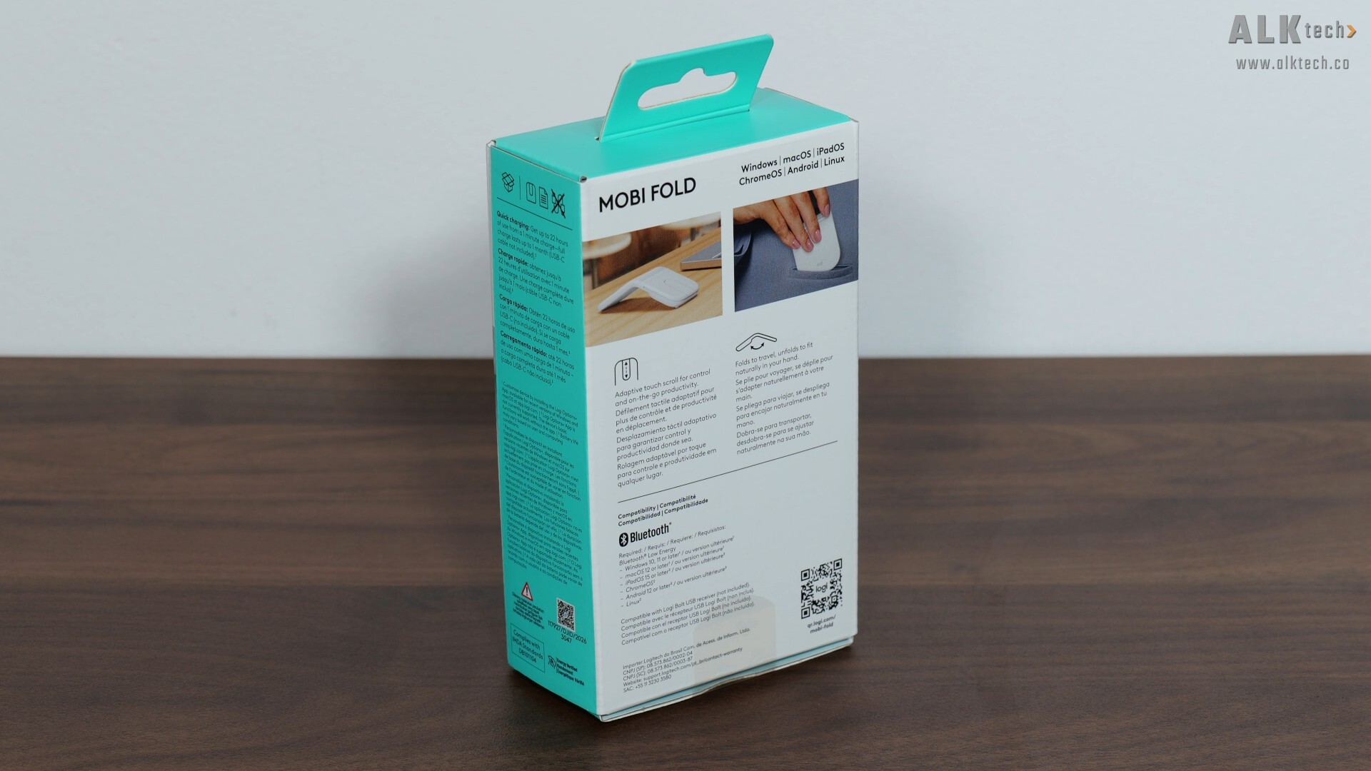 Logitech Mobi Fold Packaging (Rear)