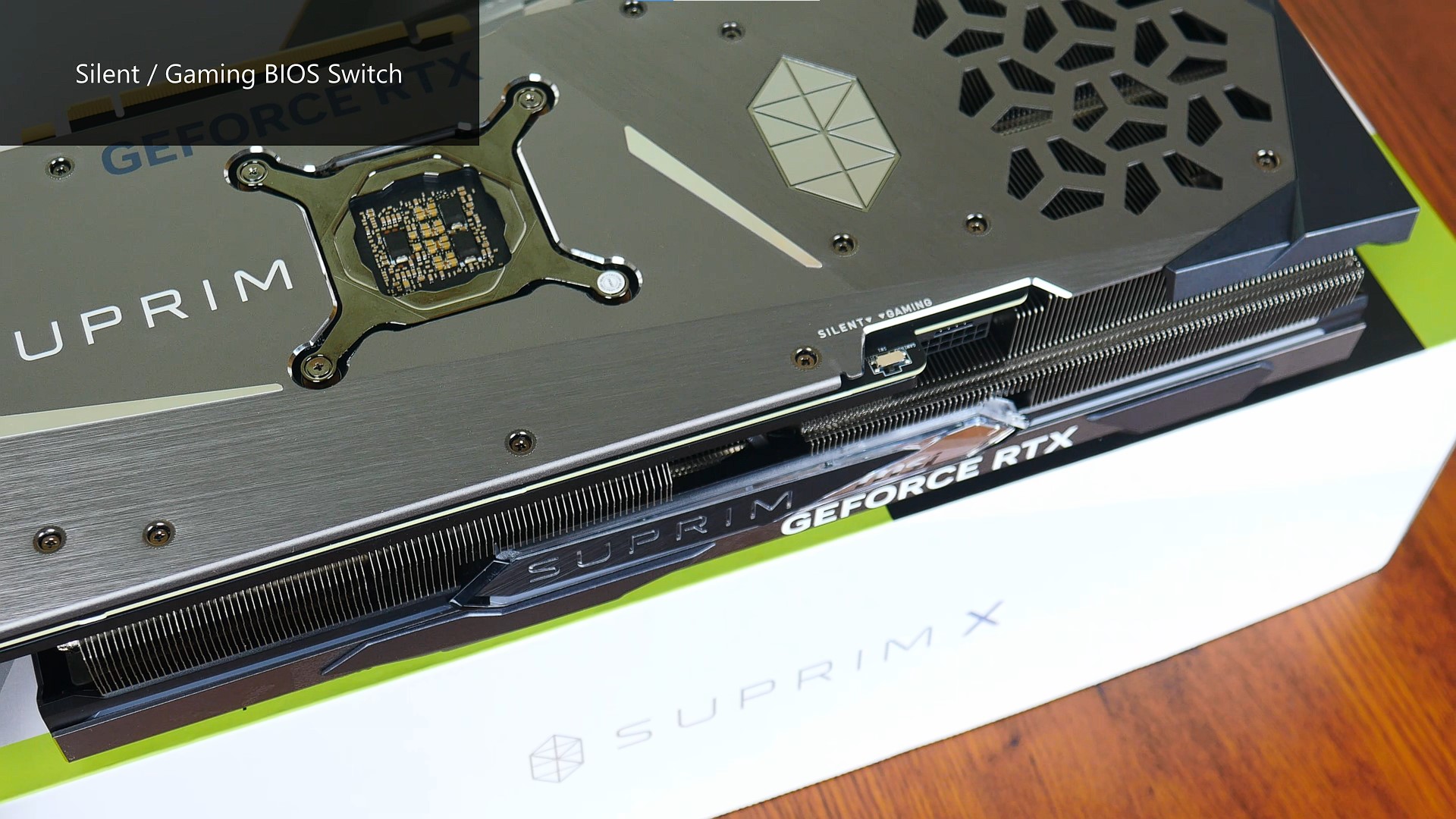 MSI GeForce RTX 4070 Ti SUPRIM X 12G Dual BIOS Switch