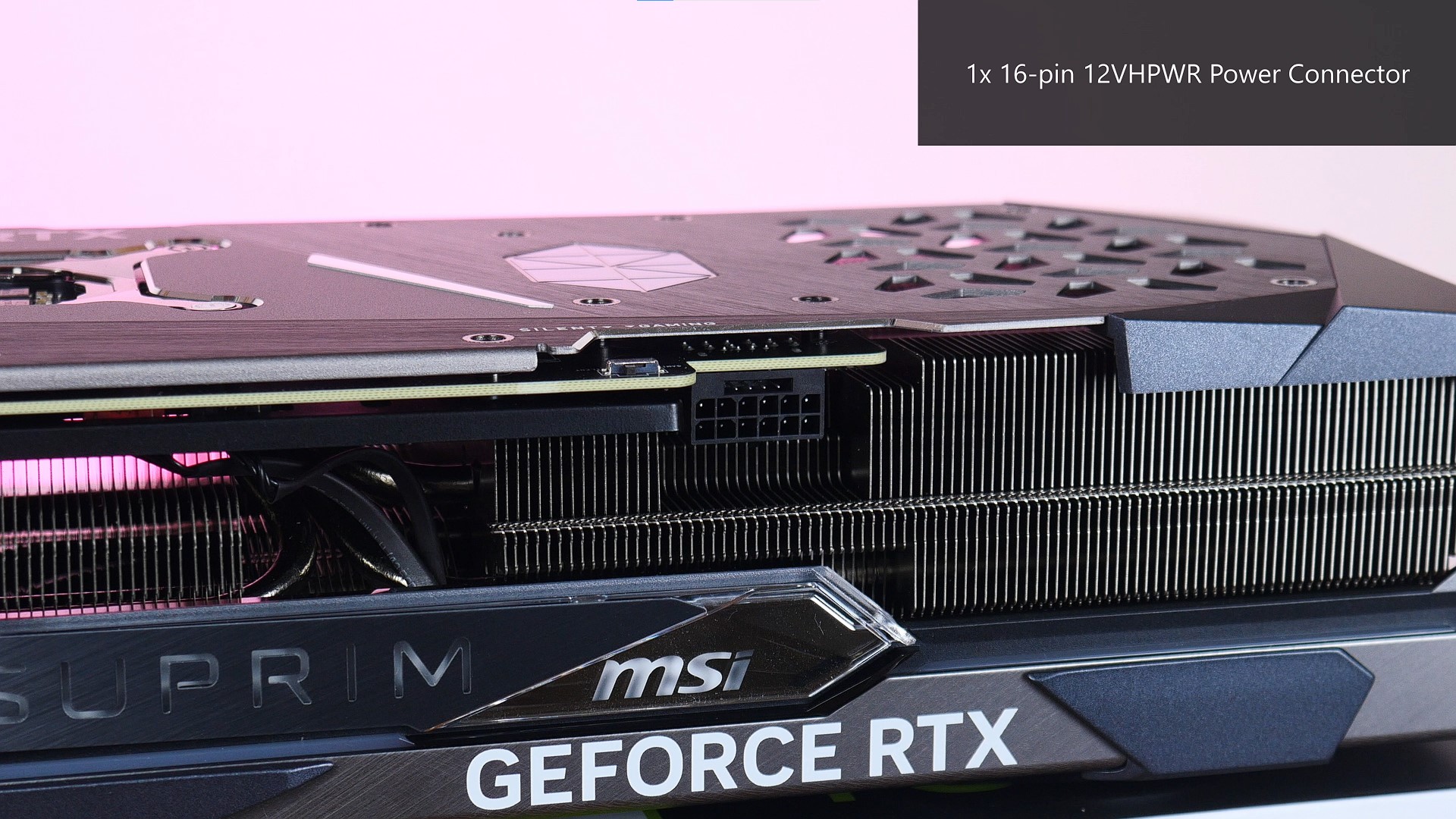 MSI GeForce RTX 4070 Ti SUPRIM X 12G Power Connector