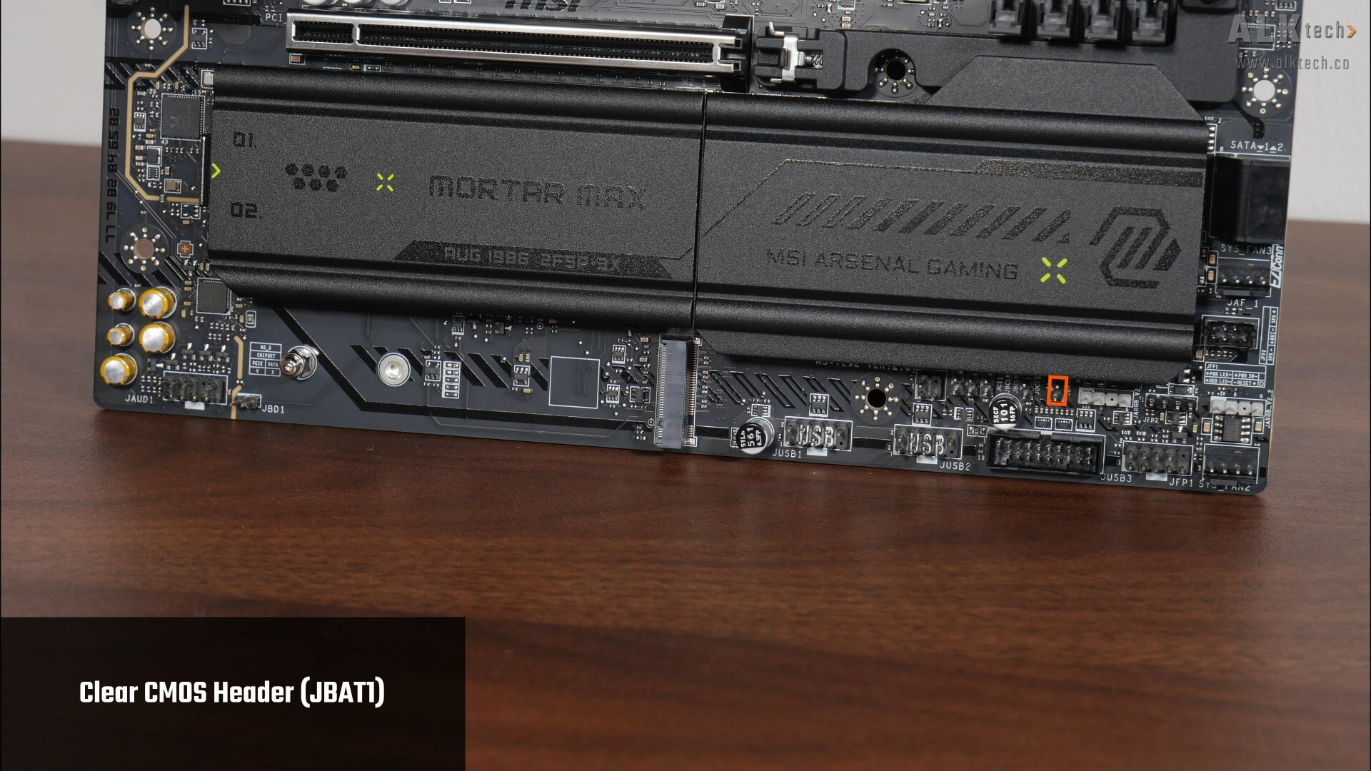 MSI MAG B850M MORTAR MAX WIFI Clear CMOS Header