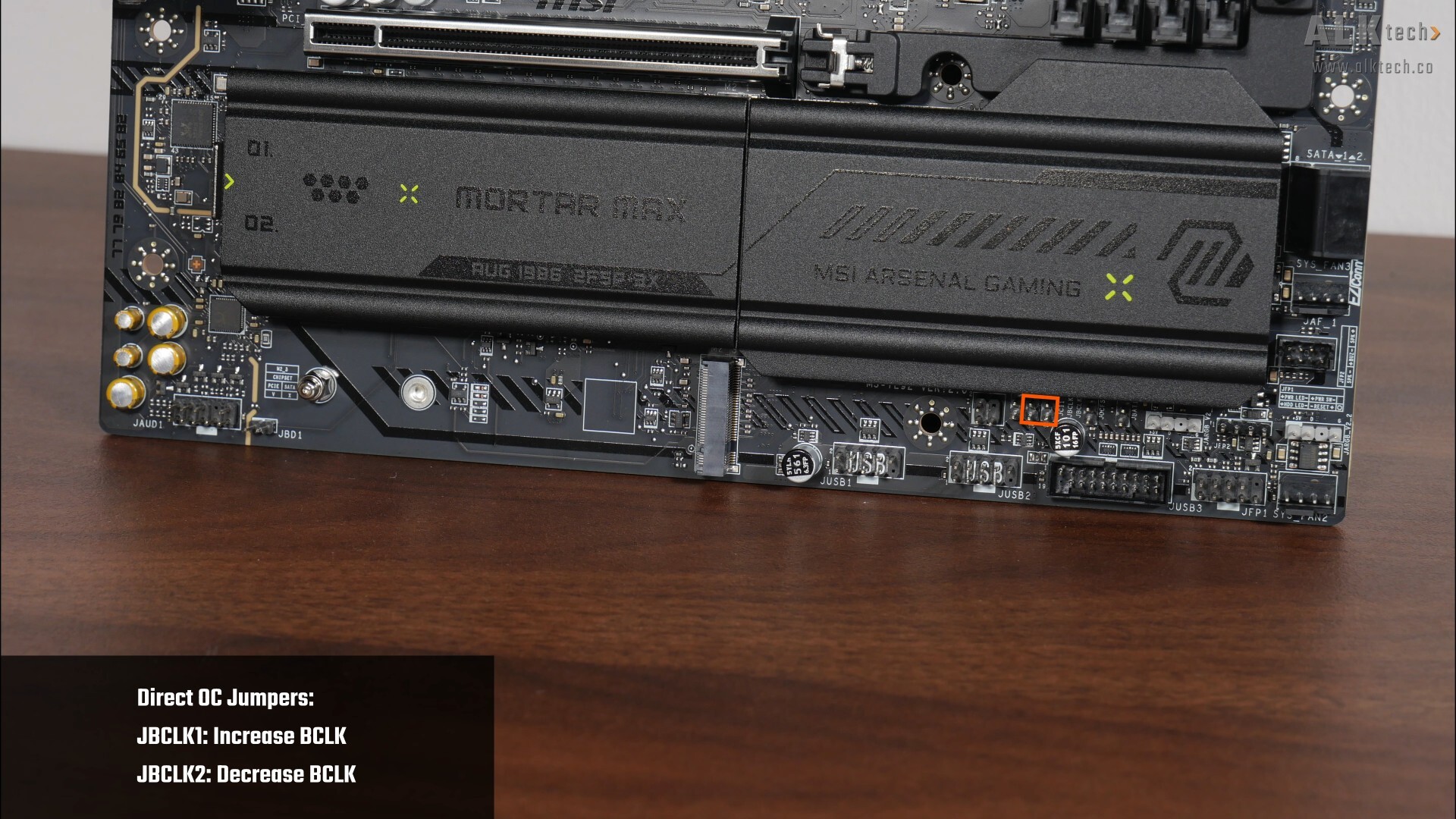 MSI MAG B850M MORTAR MAX WIFI Direct OC Jumpers