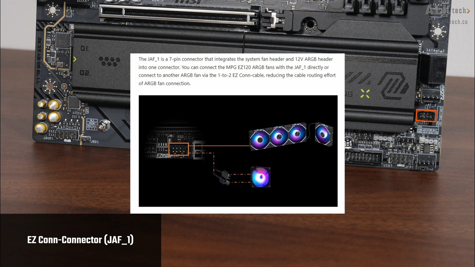 MSI MAG B850M MORTAR MAX WIFI EZ Conn-Connector