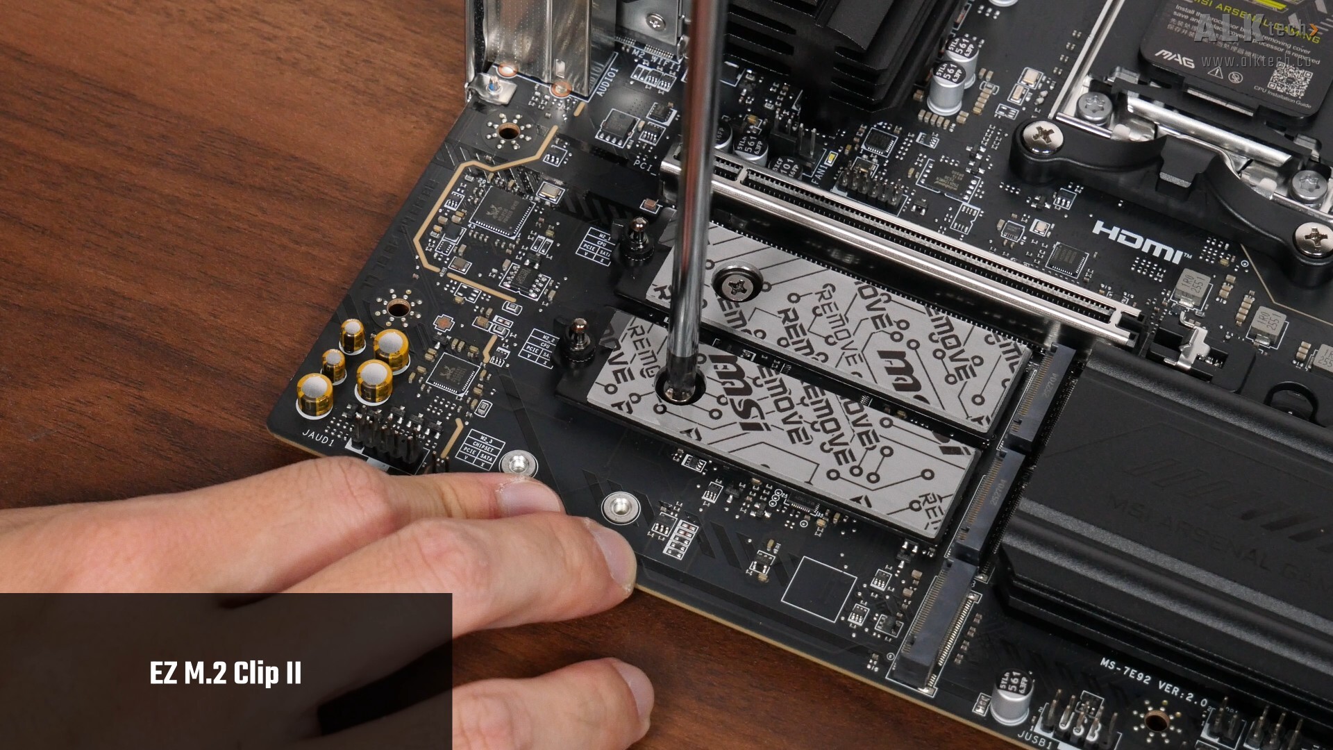 MSI MAG B850M MORTAR MAX WIFI EZ M.2 Clip II (PCIe 5.0 x4 Slot)