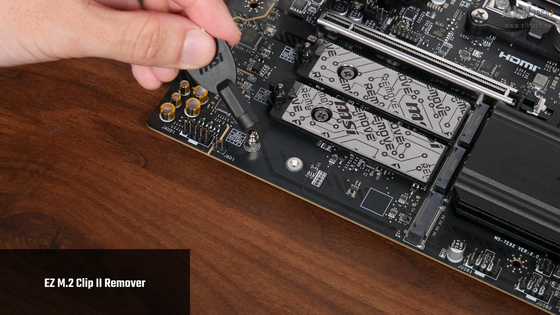 MSI MAG B850M MORTAR MAX WIFI EZ M.2 Clip II Remover Tool