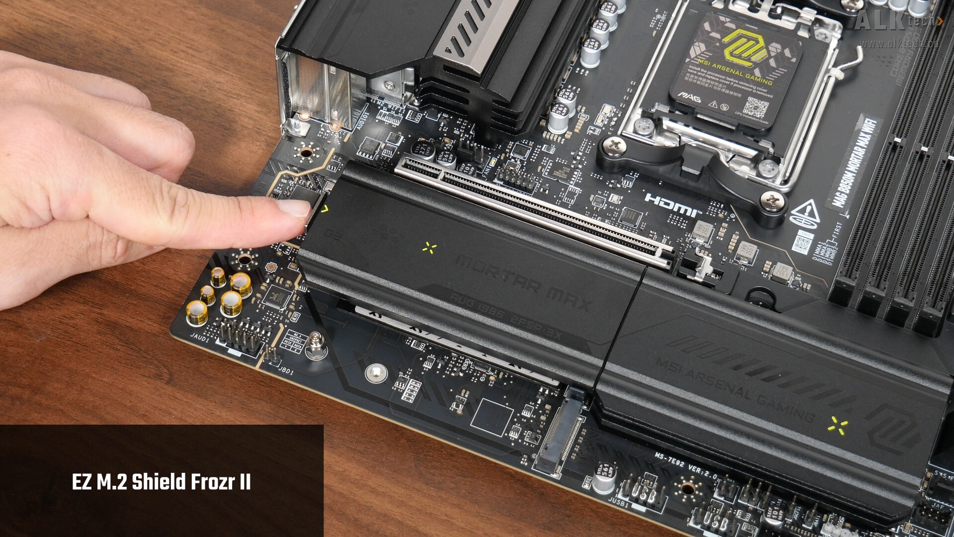 MSI MAG B850M MORTAR MAX WIFI EZ M.2 Shield Frozr II