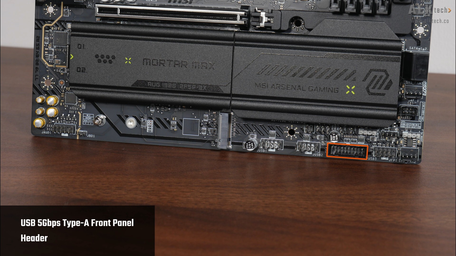 MSI MAG B850M MORTAR MAX WIFI Front Panel USB 5Gbps Type-A