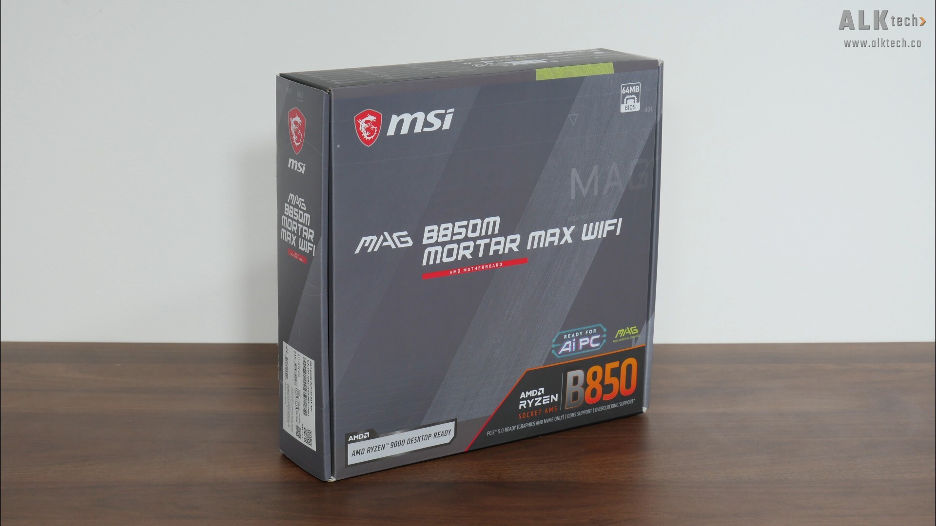MSI MAG B850M MORTAR MAX WIFI Packaging (Front)