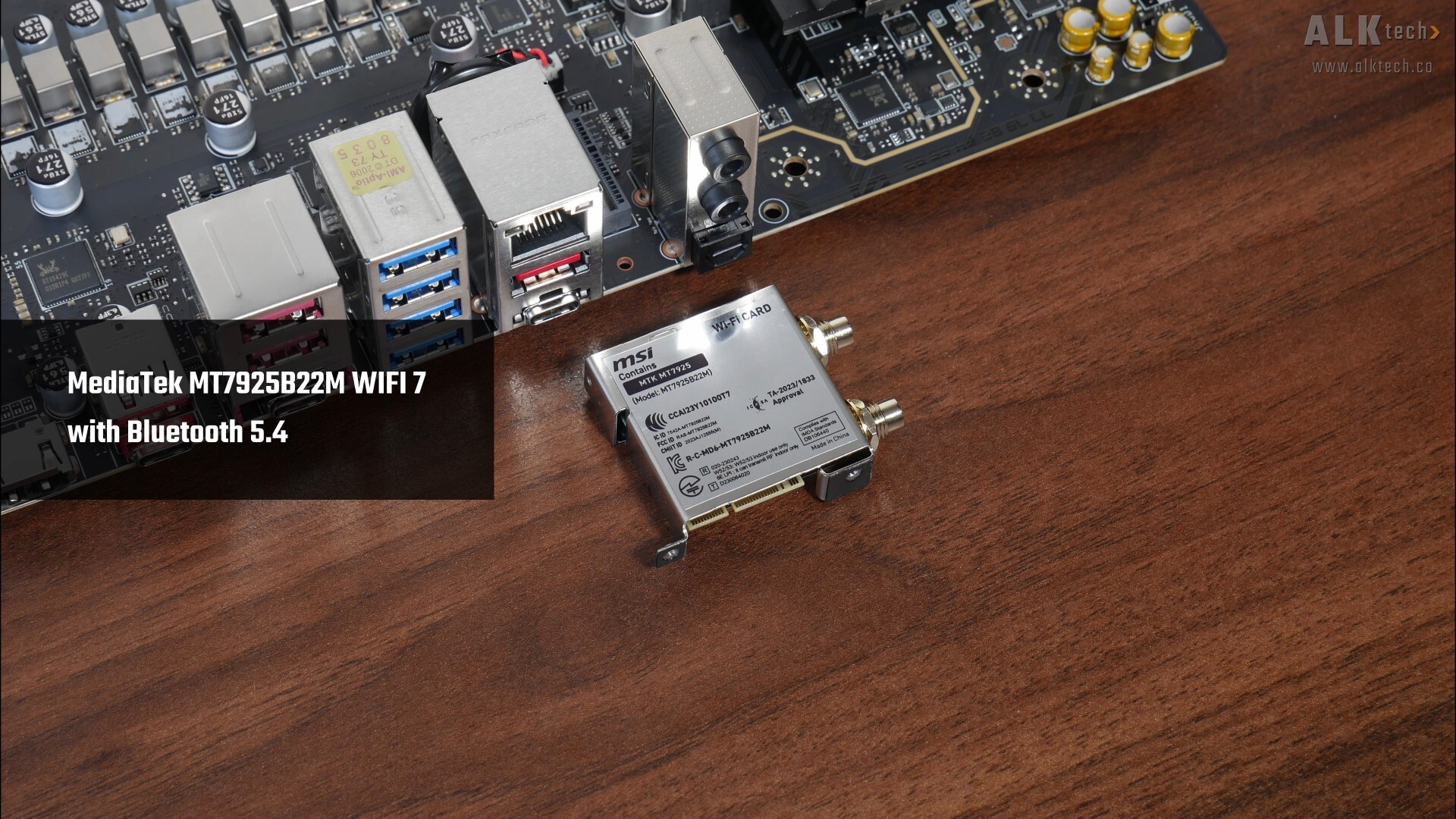 MSI MAG B850M MORTAR MAX WIFI WIFI 7 Module