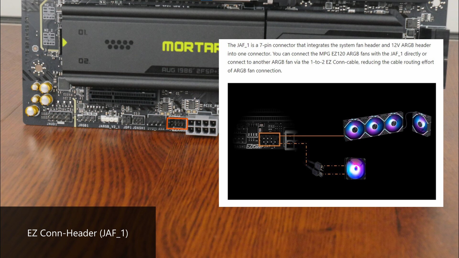 MSI MAG B850M MORTAR WIFI EZ Conn-Header (JAF_1)