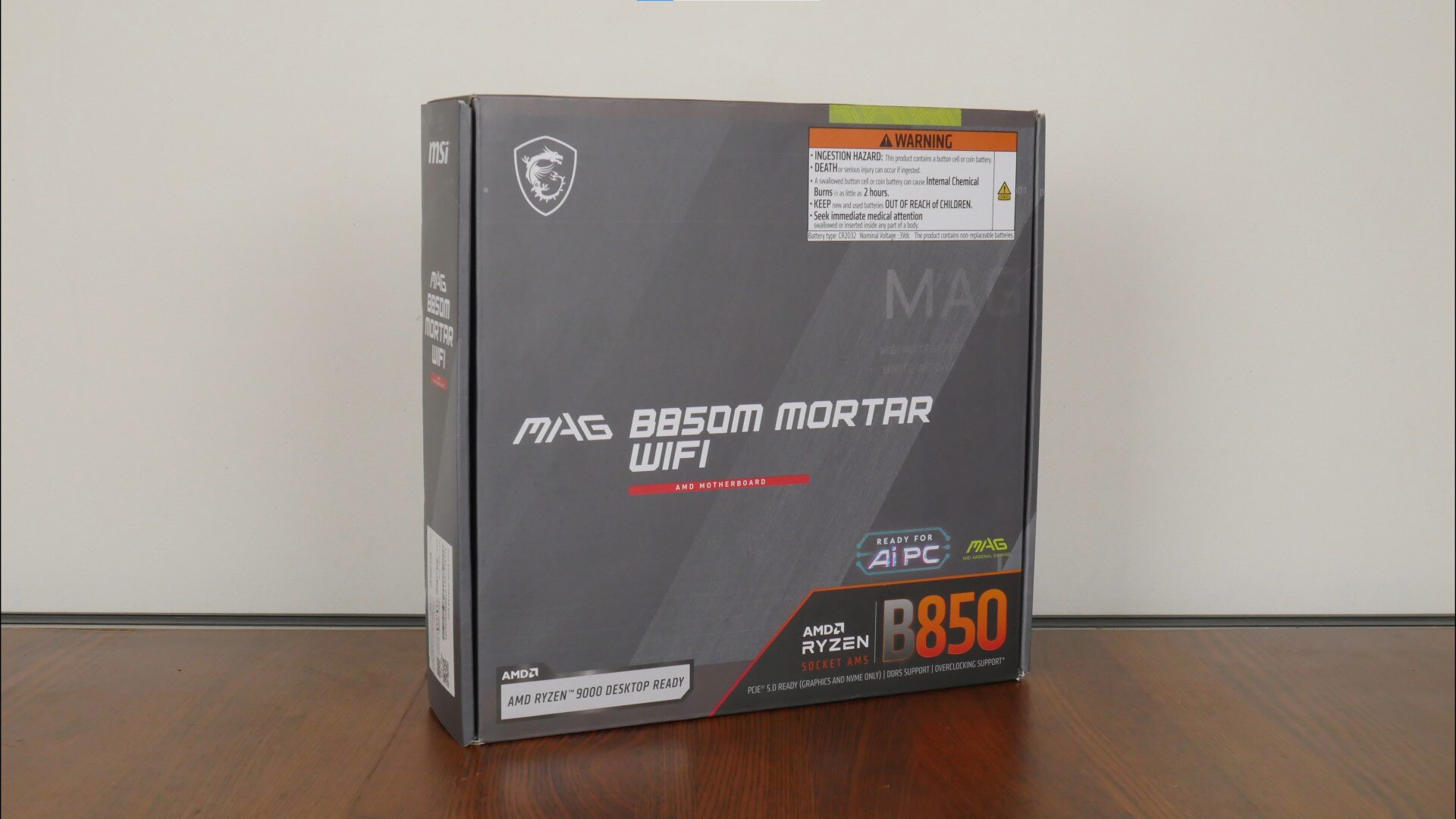MSI MAG B850M MORTAR WIFI Packaging (Front)