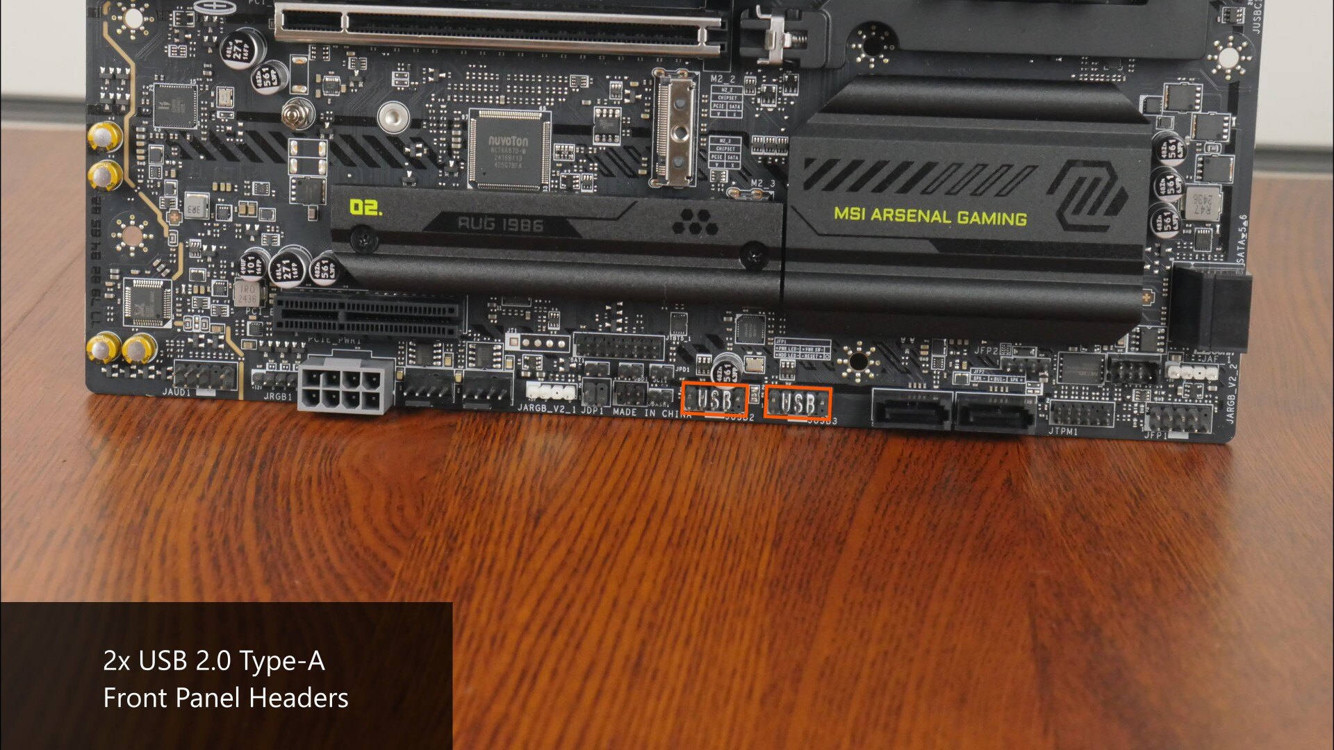 MSI MAG B860M MORTAR WIFI Front Panel USB 2.0 Type-A