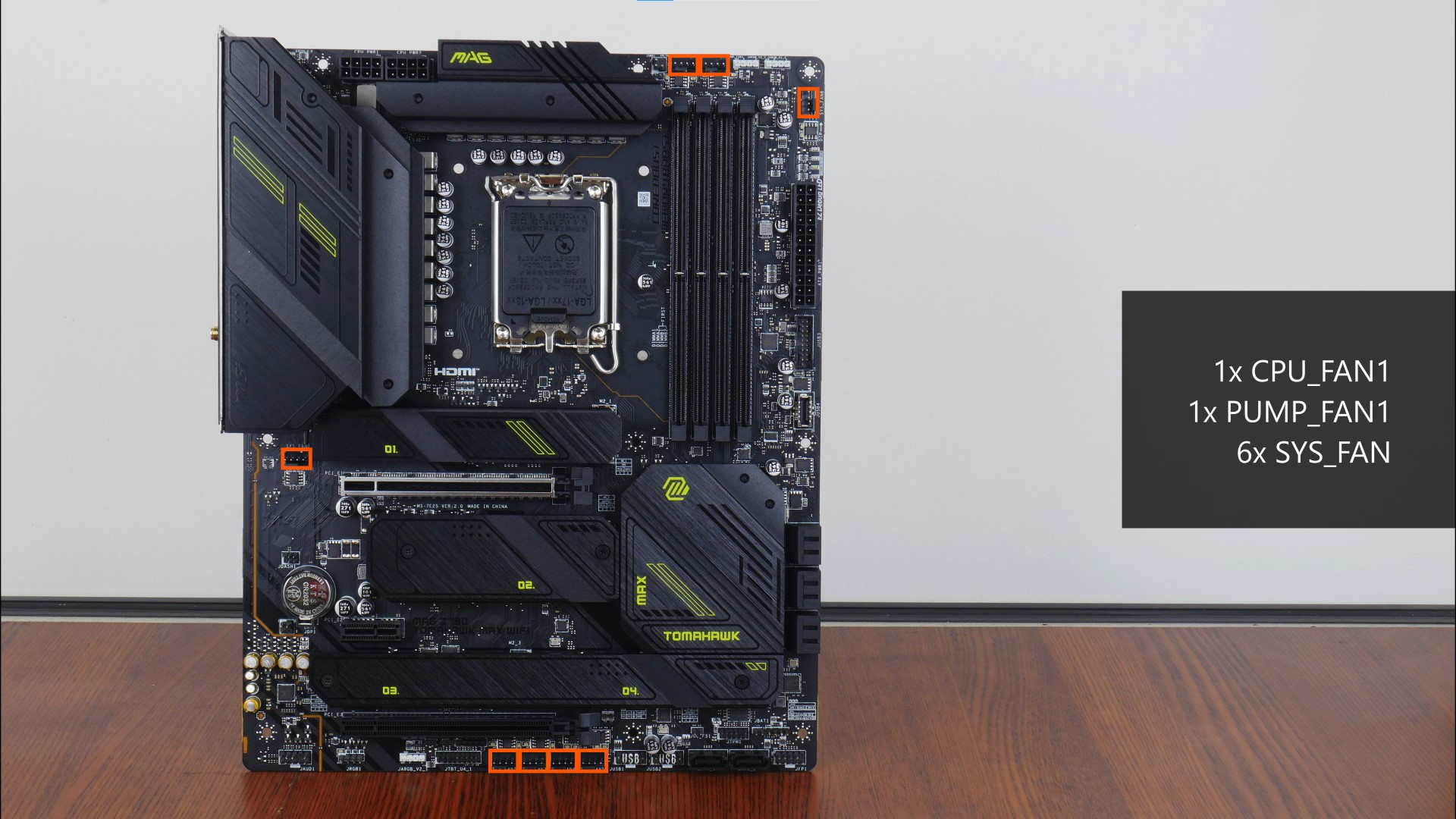 MSI MAG Z790 TOMAHAWK MAX WIFI Fan Header