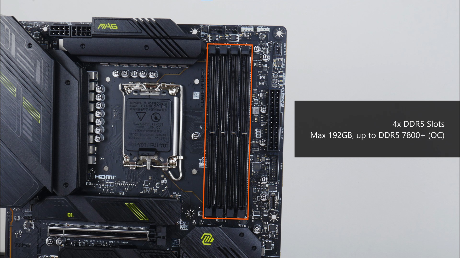 MSI MAG Z790 TOMAHAWK MAX WIFI Memory