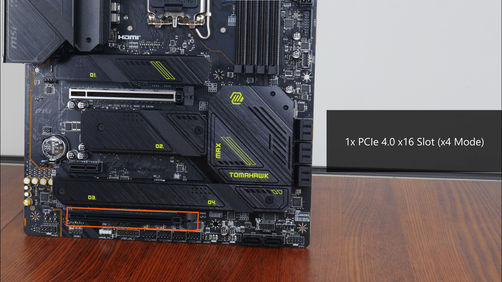 MSI MAG Z790 TOMAHAWK MAX WIFI PCIe 4.0 x16 Slot