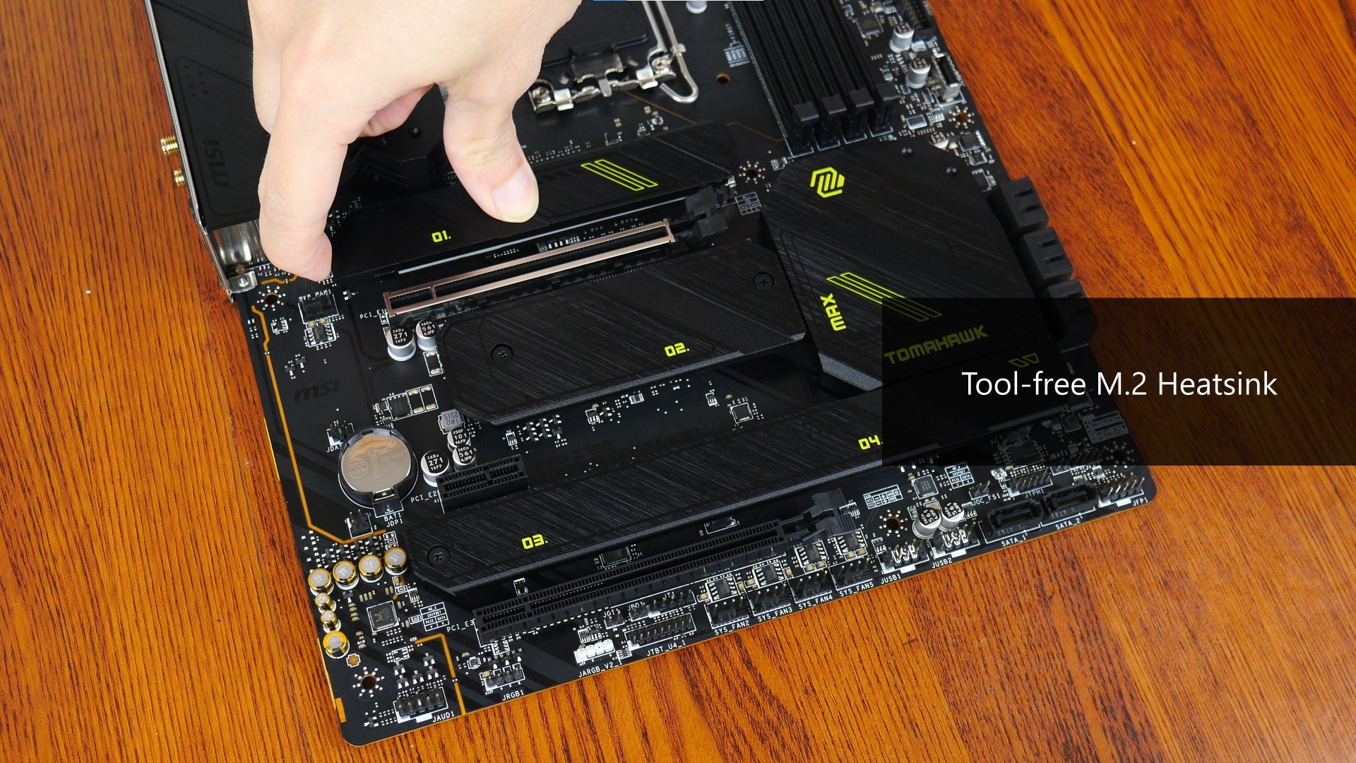 MSI MAG Z790 TOMAHAWK MAX WIFI Tool-free M.2 Heatsink