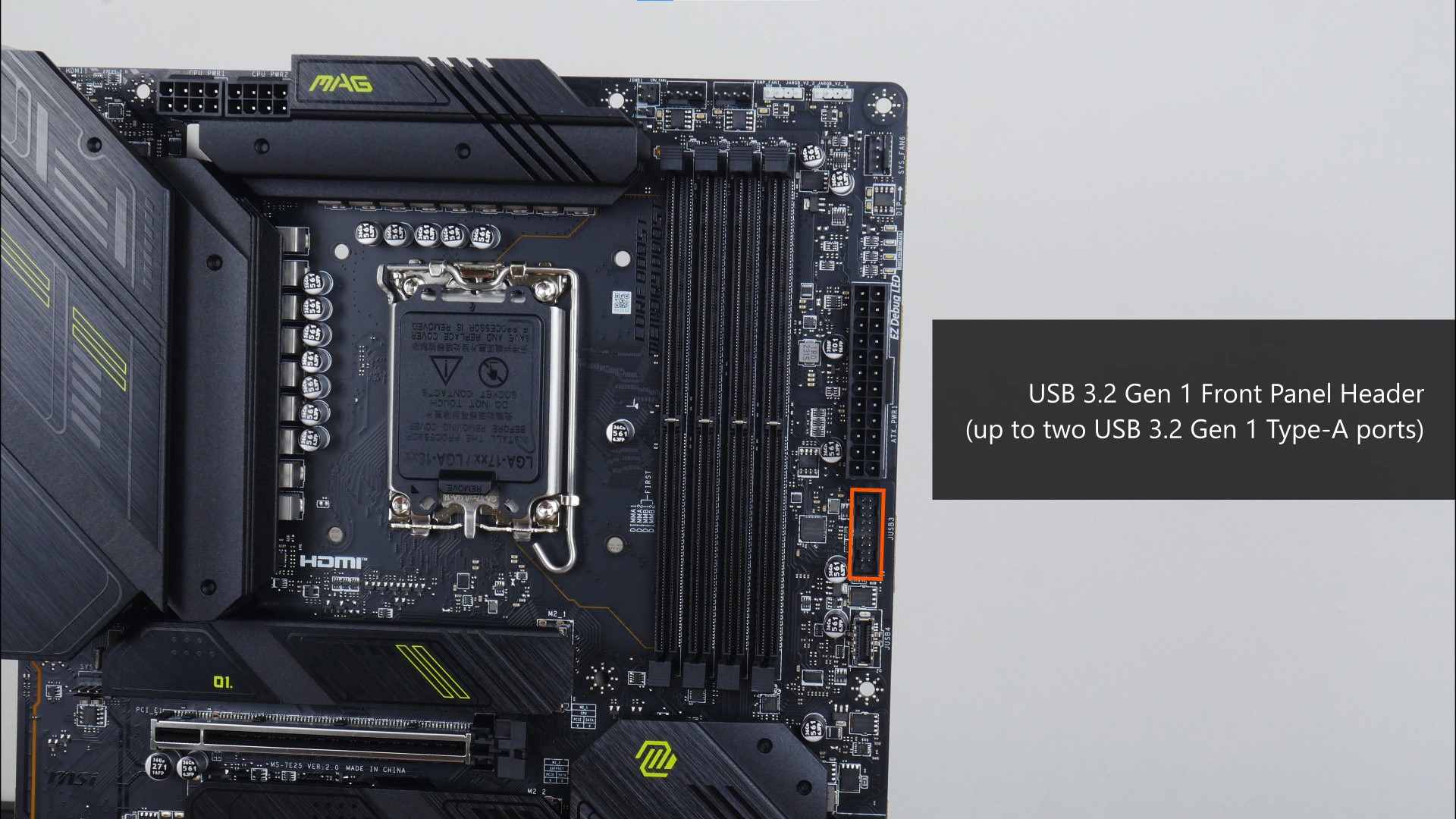 MSI MAG Z790 TOMAHAWK MAX WIFI USB 3.2 Gen 1 FP Headers