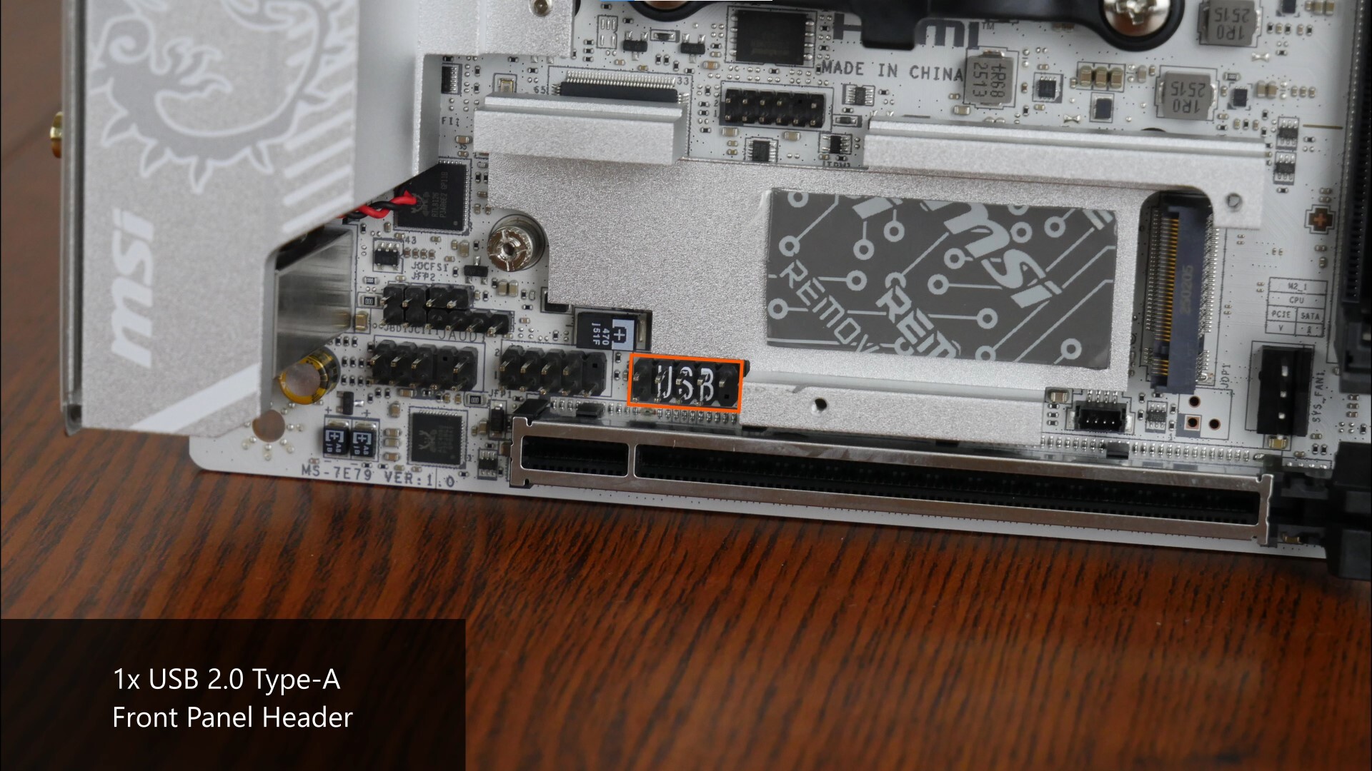 MSI MPG B850I EDGE TI WIFI Front Panel USB 2.0 Type-A Header